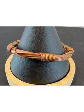 Handcrafted Copper African Elephant Knot Style Wire Bracelet